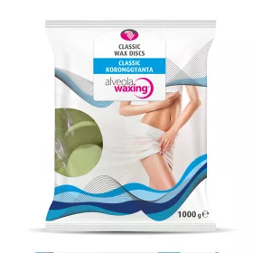   Alveola Waxing Classic disc de ceară periată cu rășină de pori cu aloe vera 1000g AW9064/ALOE