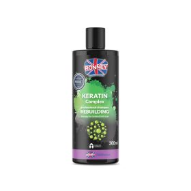   RONNEY Sampon 300ml Keratinnal (vékony és töredezett hajra) ÚJJÁÉPÍTŐ