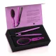 Set placă de îndreptat părul + perie Labor Pro Tline Fucsia (B224)