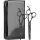 Olivia Garden SilkCut Matt Black Set de foarfece de tuns și filat 5,75" + 6,35"