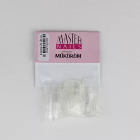  Master Nails műköröm kristály 20db (átlátszó, egyenes)